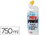 Pato Limpiador de Inodoro Gel Fórmula 4 en 1 con Lejía, Limpia, Blancaquea y Abrillanta, Perfume Fresco, 750 ml