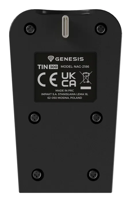 GENESIS Tin 300 Cargador Plegable para Gamepads DualSense y DualSense Edge de PlayStation PS5 - Sistema de Carga Compacto y Seguro