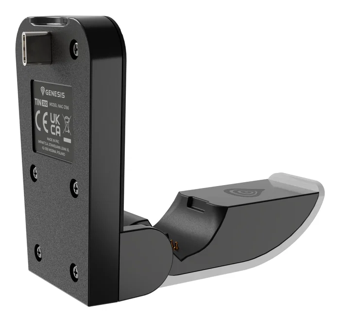 GENESIS Tin 300 Cargador Plegable para Gamepads DualSense y DualSense Edge de PlayStation PS5 - Sistema de Carga Compacto y Seguro