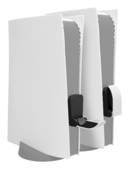 GENESIS Sistema de Carga Tin 300 para PlayStation 5, Cargador Doble DualSense y DualSense Edge, Negro/Blanco