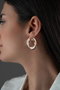 Heliophilia Silver NRZ1000153 Pendientes de Plata de Ley con Recubrimiento Rosa y Oro 2.7 cm x 3.2 cm