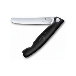 Victorinox Swiss Classic Cuchillo Plegable para Verduras, Negro