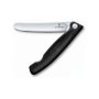 Victorinox Swiss Classic Cuchillo Plegable Negro para Verduras con Borde Dentado