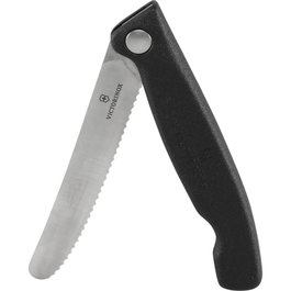 Victorinox Swiss Classic Cuchillo Plegable para Verduras, Negro