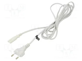 POS Cable de Alimentación H03VVH2-F de 3m, CEE 7/16 a IEC C7