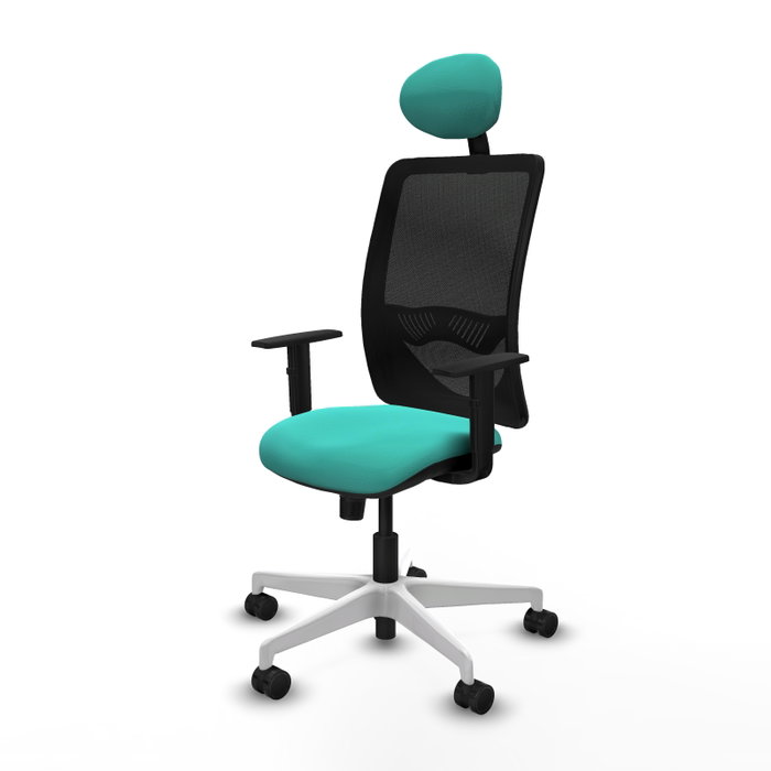 PIQUERAS Y CRESPO Silla de oficina Zulema con Mecanismo Sincro, Turquesa y Negro PIQUERAS Y CRESPO Silla de oficina Zulema con Mecanismo Sincro, Turquesa y Negro