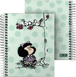 GRAFOPLAS DISEÑO Cuaderno Mafalda Kiss A6 C5MM 11,6x14,8x1,6cm