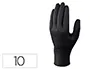 Deltaplus Guantes de Nitrilo No Empolvado Desechable Talla 10 Negro Caja 100 Unidades Certificados EN ISO 374-1/374-5 Contacto Alimentario