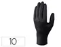 Deltaplus Guantes de Nitrilo No Empolvado Desechable Talla 10 Negro Caja 100 Unidades Certificados EN ISO 374-1/374-5 Contacto Alimentario