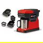 Einhell TE-CF 18 Li-Solo - Cafetera de Filtro Semi-Automática, 0,24 L, para Dosis de Café, Color Negro y Rojo