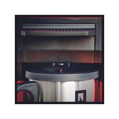 Einhell TE-CF 18 Li-Solo - Cafetera de Filtro Semi-Automática, 0,24 L, para Dosis de Café, Color Negro y Rojo