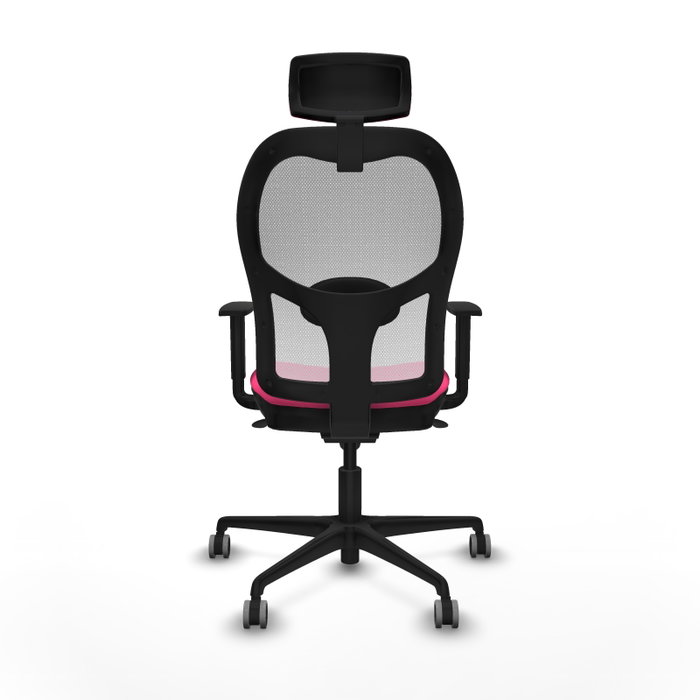 PIQUERAS Y CRESPO Silla de oficina Jorquera Rosa y Blanca