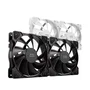 Mars Gaming Kit 2 Ventiladores MFPROX2 Negro 12 cm