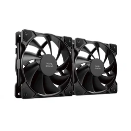 Mars Gaming Kit 2 Ventiladores MFPROX2 Negro 12 cm