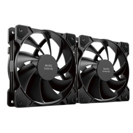 Mars Gaming Kit 2 Ventiladores Auxiliar MFProx2 Negro - Ventiladores para PC