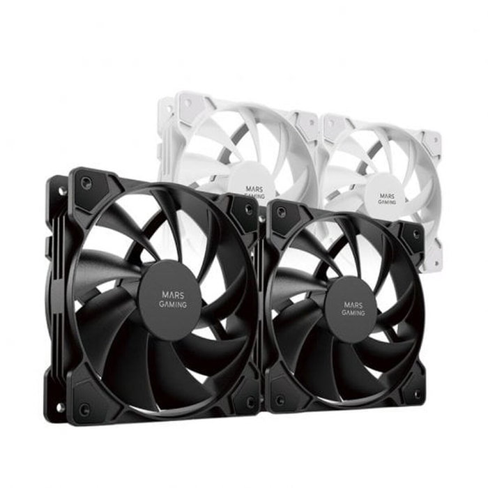 Mars Gaming MFPROX2 Kit 2 Ventiladores de 12 cm Negro