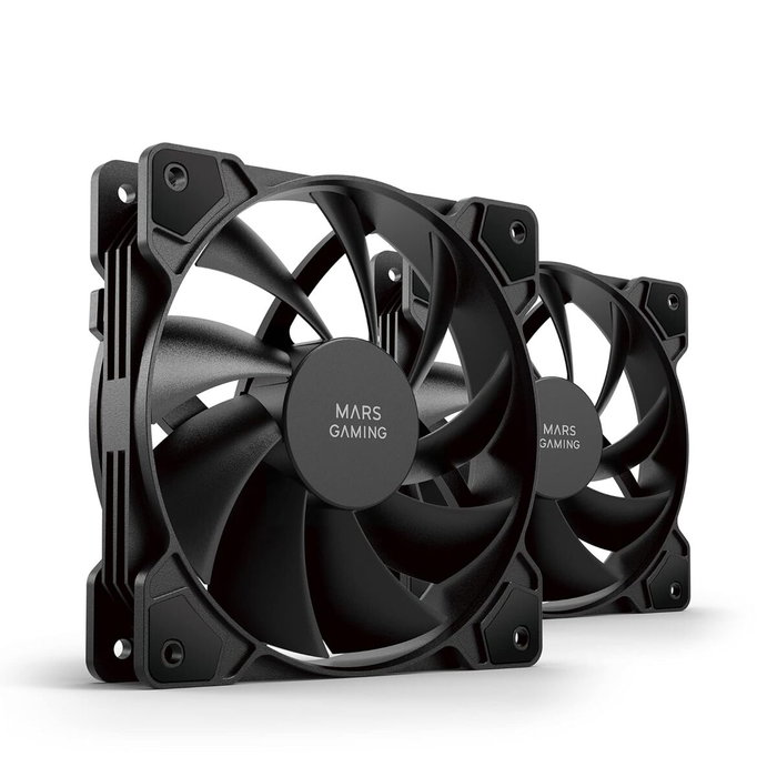 Mars Gaming MFPROX2 Kit 2 Ventiladores 120mm Negro