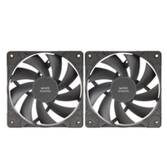 Mars Gaming MFPROX2 Kit 2 Ventiladores de 12 cm Negro