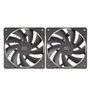 Mars Gaming MFPROX2 Kit 2 Ventiladores de 12 cm Negro