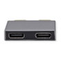 ROLINE Adaptador USB 3.2 Gen 2, 2x USB Tipo C Macho a 2x USB Tipo C Hembra, Plata