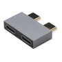 ROLINE Adaptador USB 3.2 Gen 2, 2x USB Tipo C Macho a 2x USB Tipo C Hembra, Plata
