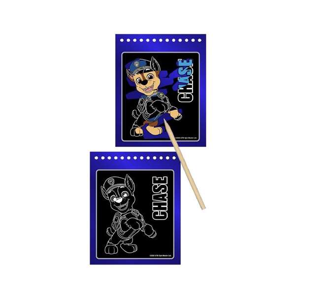 Cerdá Set de Papelería Scratch Book Paw Patrol 14.0 x 20.5 x 1.0 cm Edad Mínima 3 Años