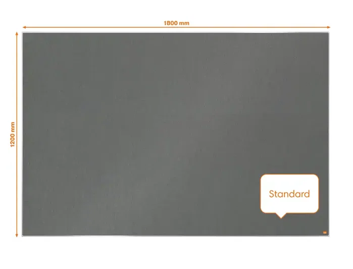 Nobo Impression Pro Tablero de anuncios de fieltro gris 1800x1200 mm InvisaMount Nobo Impression Pro Tablero de anuncios de fieltro gris 1800x1200 mm InvisaMount