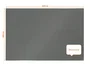 Nobo Impression Pro Tablero de anuncios de fieltro gris 1800x1200 mm InvisaMount