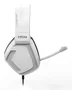 Krom Kopa Pro Auriculares Gaming Alámbrico Diadema Blanco - Compatible PC/PS5/Switch/Smartphone - Altavoces 50mm, Micrófono Boom, Diadema Ajustable, Control de Volumen