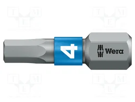 WERA Punta de destornillador Hex 4 mm BiTorsion 25 mm