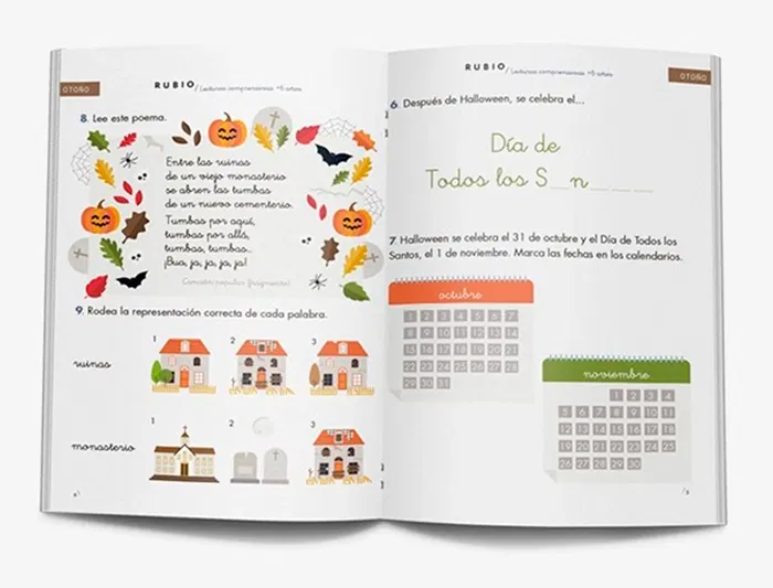 Rubio Cuaderno Lecturas Comprensivas + 6 Años Formato DIN A5