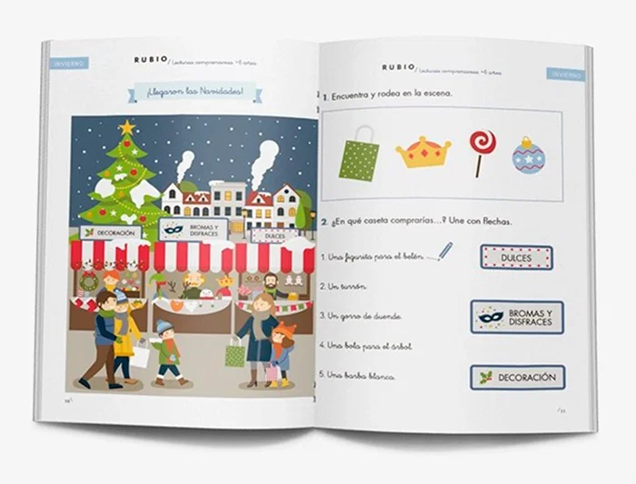 Rubio Cuaderno Lecturas Comprensivas + 6 Años Formato DIN A5