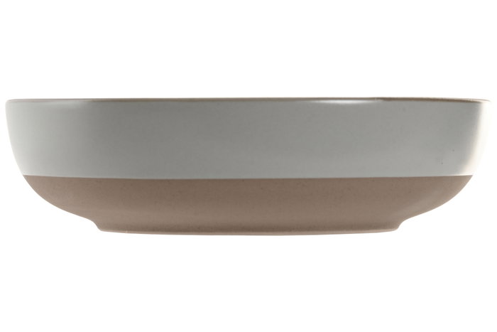 DKD Home Decor Set de 6 Platos de Gres Mate Azul Celeste 18,5x18,5x5 cm