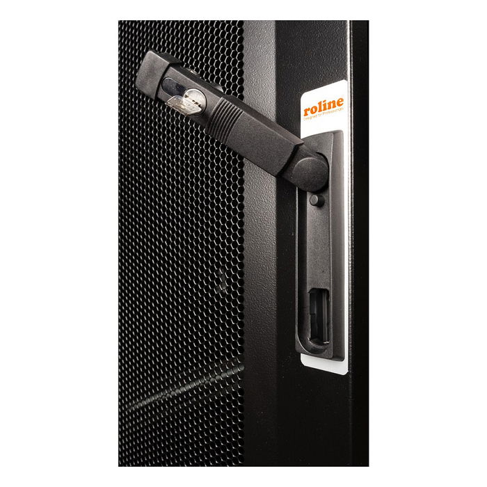 ROLINE 26.21.0160 Rack o Bastidor Servidor 42U 19 Pulgadas, 600x1000x1970 mm, Negro, Puertas Extraíbles, Patas Ajustables