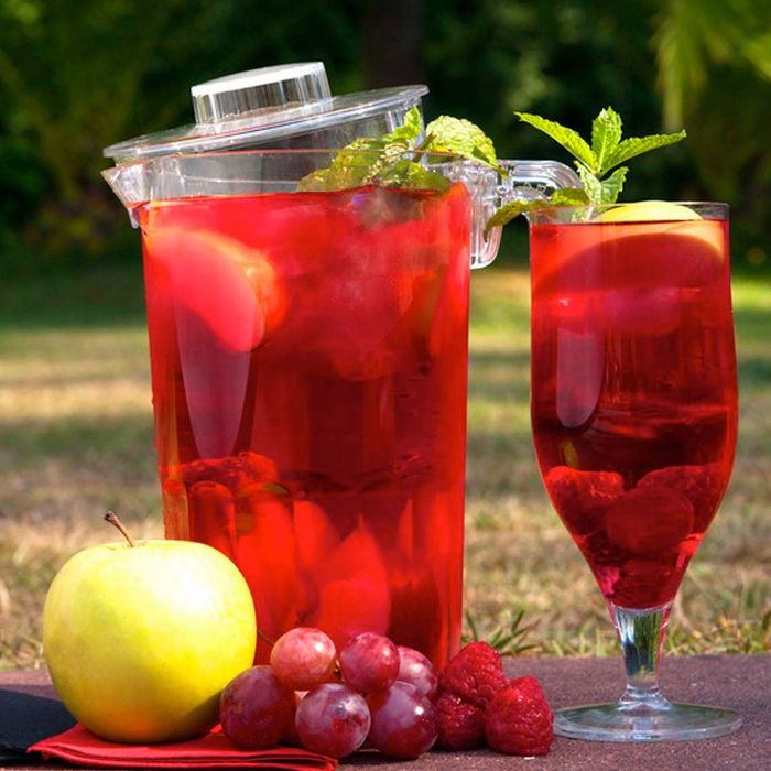 RB Drinks Jarra con Tapa 1,5 L (2 Unidades) Libre de BPA Apta para Lavavajillas y Microondas