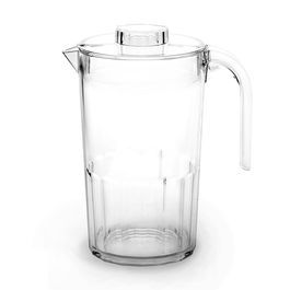 RB Drinks Jarra con Tapa 1,5 L (2 Unidades) Libre de BPA Apta para Lavavajillas y Microondas