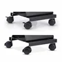 StarTech.com CPUMOBILESTND Carro Móvil Ajustable para Torre de CPU o Fuente UPS, Soporte Rodante con Ruedas y Frenos, Ahorro de Espacio, Negro