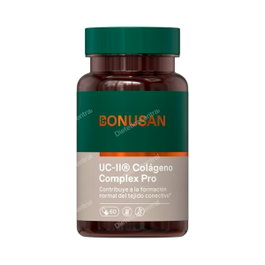 Bonusan UC-II® Plus Colágeno Complex Pro 60 Cápsulas - Colágeno Tipo II Sin Desnaturalizar con Cúrcuma, Olibano y Vitamina D3 para Articulaciones y Tejido Conectivo