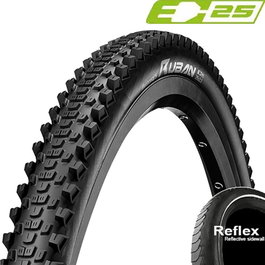 Continental Cubierta Ruban 27.5x2.10 Rígida Negra Reflectante 54-584 para E-Bike