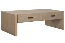 DKD Home Decor Mesa Centro Curva elegant Estilo Sixties Marron 120 x 61 x 40 cm
