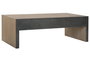 DKD Home Decor Mesa Centro Curva elegant Estilo Sixties Marron 120 x 61 x 40 cm