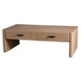 DKD Home Decor Mesa de Centro Curva Elegant en Abeto y Metal Marrón