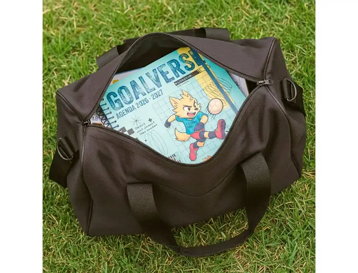 Liderpapel Agenda Escolar 2026-2027 Fantasy B, A5 Día Página, Espiral, Tapa Dura, Interior Bilingüe, 80g FSC, Azul con Portada de Zorro