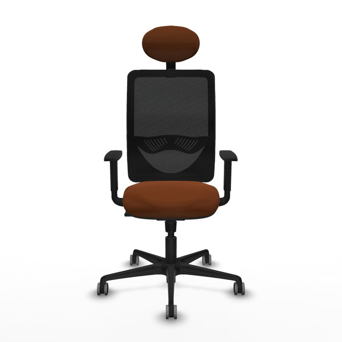 PIQUERAS Y CRESPO Silla de oficina Zulema con Mecanismo Sincro, Marrón y Negro PIQUERAS Y CRESPO Silla de oficina Zulema con Mecanismo Sincro, Marrón y Negro