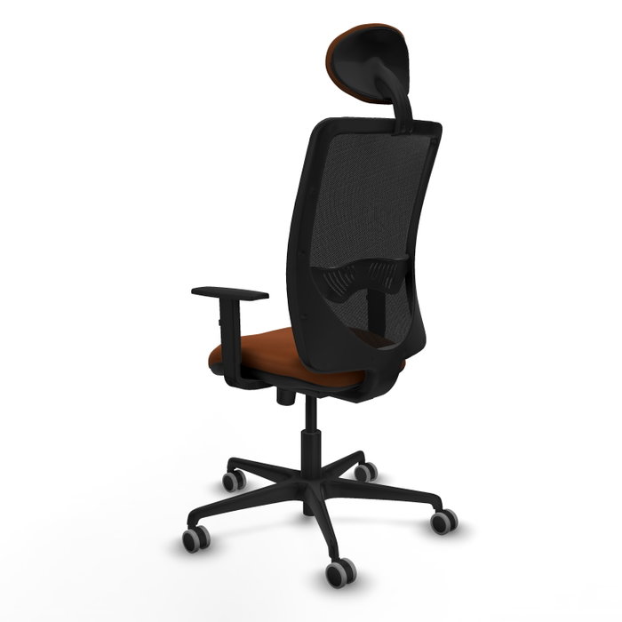 PIQUERAS Y CRESPO Silla de oficina Zulema con Mecanismo Sincro, Marrón y Negro PIQUERAS Y CRESPO Silla de oficina Zulema con Mecanismo Sincro, Marrón y Negro