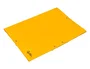 Liderpapel Carpeta de gomas con tres solapas en cartón símil prespán color amarillo
