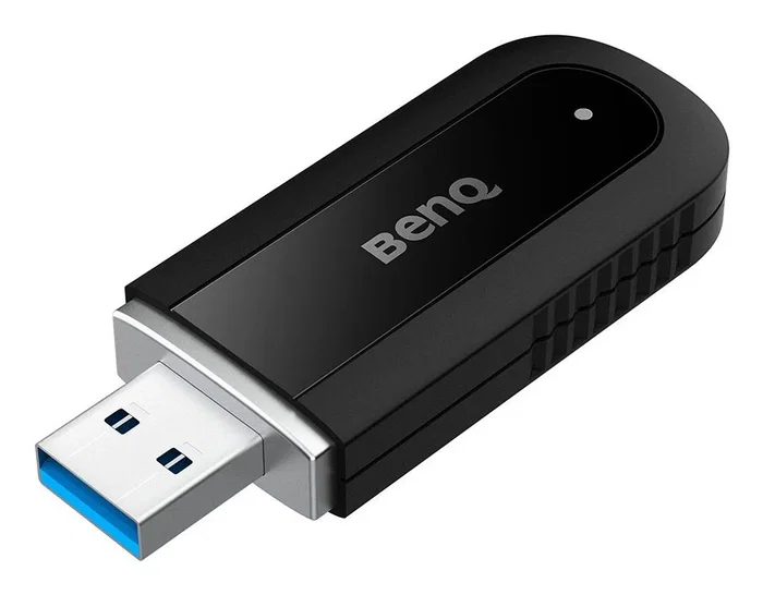 BenQ WD02AT Adaptador de Red USB 2.0 Inalámbrico Wi-Fi 6 (802.11ax) Bluetooth 5.2 Dual-Banda 1201 Mbit/s para Pizarra Interactiva - Negro