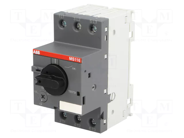 ABB MS116-0,63/0,4-0,63A Protector de Motor MS 116 0,4-0,63A