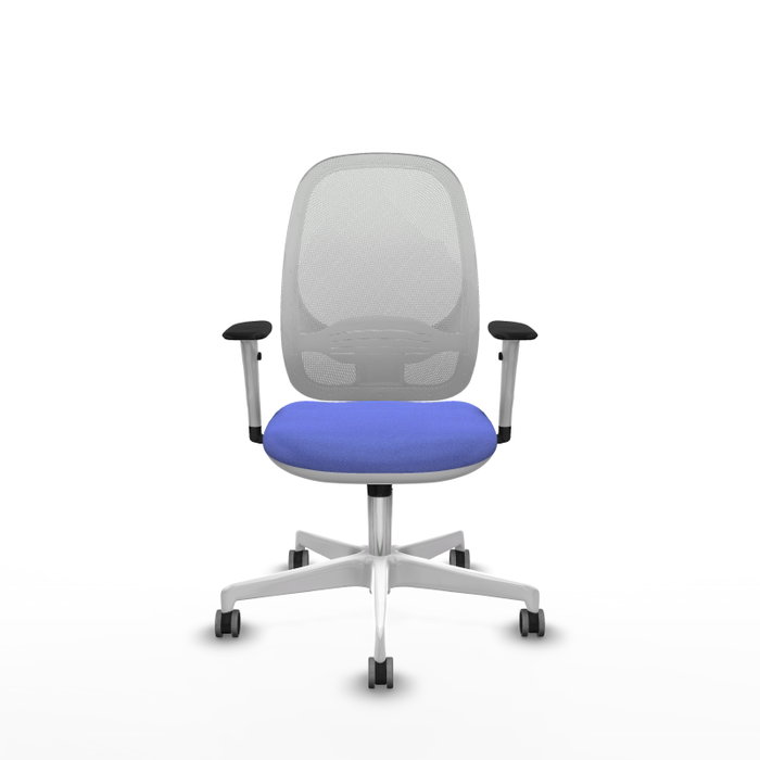 PIQUERAS Y CRESPO Silla de oficina Cilanco Azul claro y Blanco