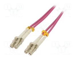 Qoltec Patchcord de fibra óptica LC/UPC a LC/UPC Multimodo OM4 50/125 Duplex 5m